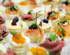 canapés réception traiteur 55